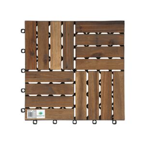 SERENE Serene 16 Slats Garden Tiles Brown